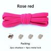 1 Pair Flat Shoe Laces For Sneakers Elastic Shoelaces Without Ties Press The Metal Lock Lazy Shoes Lace Rubber Band Accessories