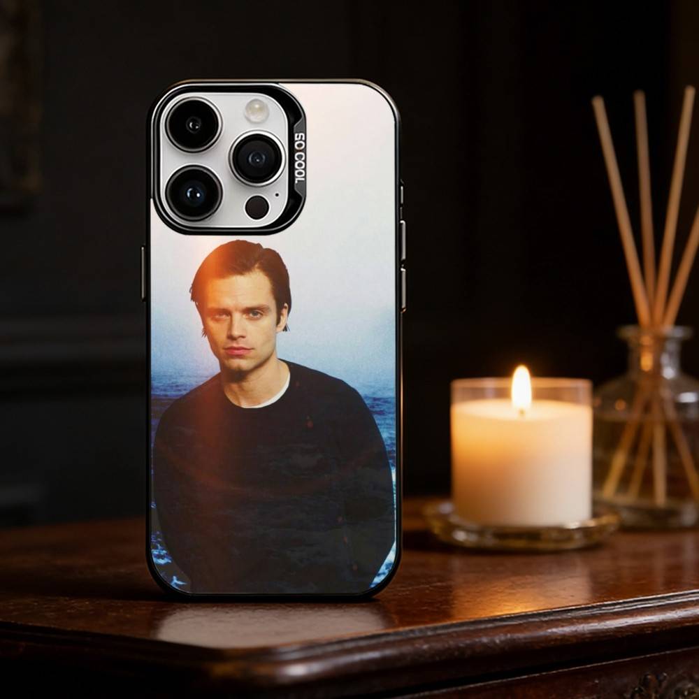 

Actor S-Sebastian Stan Phone Case For iPhone 17,16,15,14,13,12,11,Pro Max,Plus Candy Silver Cover iPhone15plus