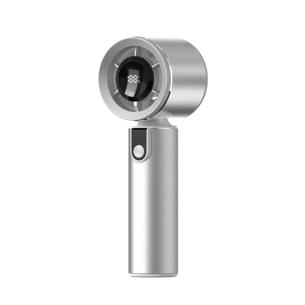 High-Speed Turbo Electric Handheld Fan with Digital Display