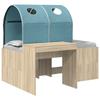 Bed with Tunnel 3 Pcs. Artisan Oak and Light Blue