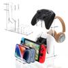 Headset Holder Clear Acrylic Console Rack Transparent Acrylic Vertical Horizontal Placement Tool-free Assembly