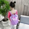 Girls Pink Ballet Dance Bag Students Backpack Embroidered Ruffled Handbag Children Ballerina Bag Kid Gymnastics Backpack
