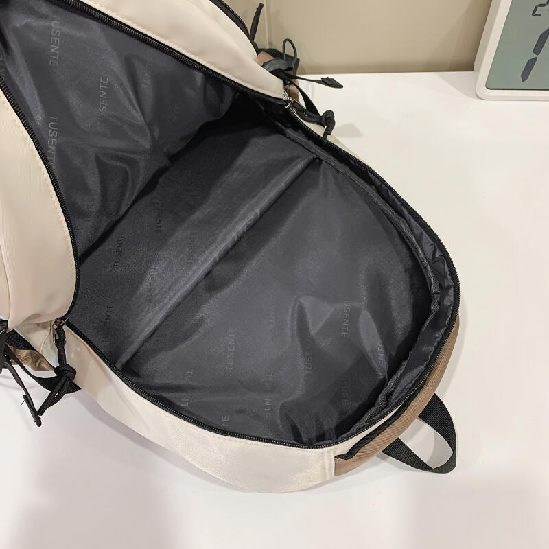 Junior High School Schoolbag Women Large Capacity Backpack Men Color Block Backpack