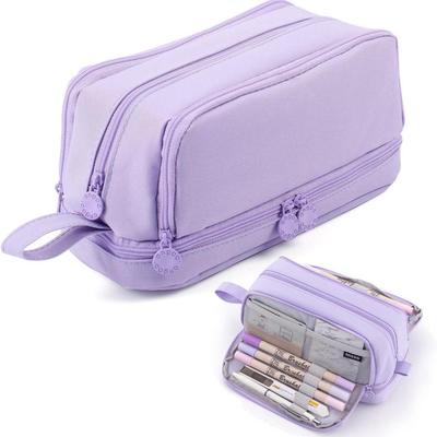 Dual-Compartment Large Capacity Student Pencil Case