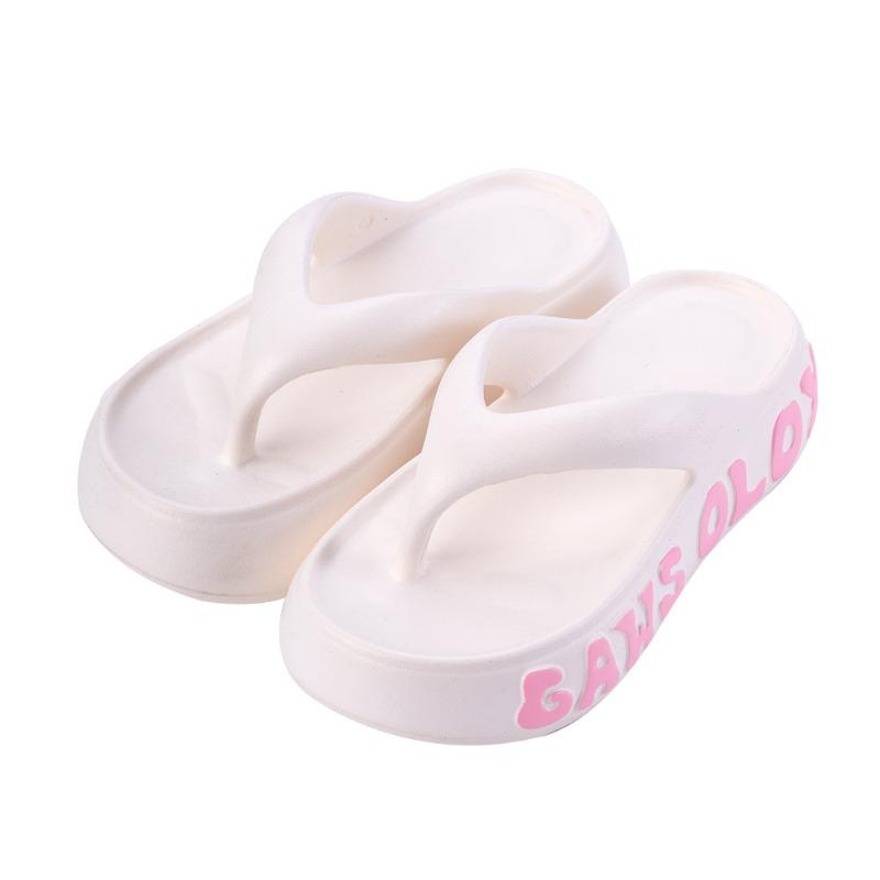 New summer flip-flops women's indoor and outdoor trend versatile non-slip thick-soled EVA beach shoes cool slippers
