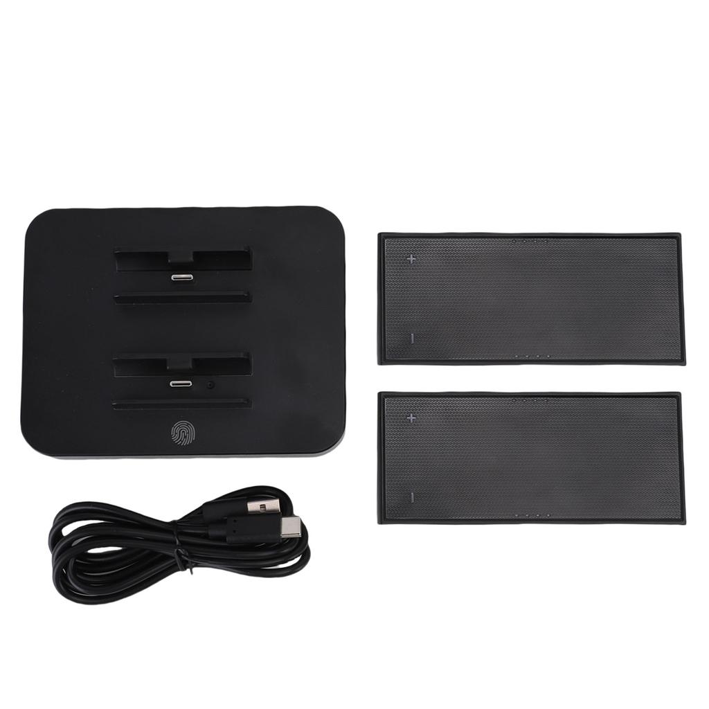 Ladestation passend für Switch 2 Controller Spielen während des Ladens 4 Steckplätze Doppelseitige magnetische Schnellladestation für Controller