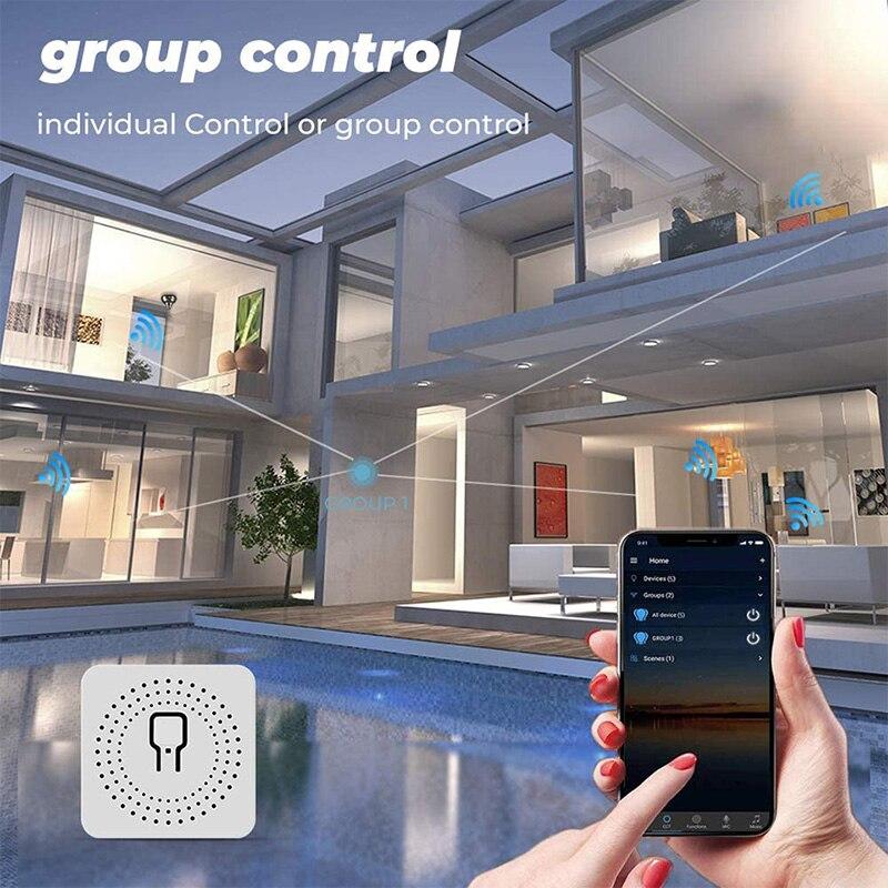 16A Wifi Mini Smart Switch Wireless DIY Light Switches 2 Way Control Breaker Work with HomeKit CozyLife App