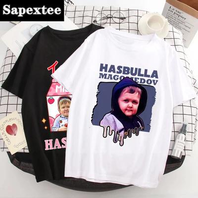 Team Hasbulla Shirt 2024 Women Kawaii Graphic Hasbulla T Shirt Unisex Grunge Funny Cartoon T-shirt Fashion Cute Tops Unisex 90s