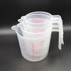 Cup Marking Clear Plastic Measuring Cup With Spout With Handles Plastic Mug Ounce and Ml Cup Flour Measuring