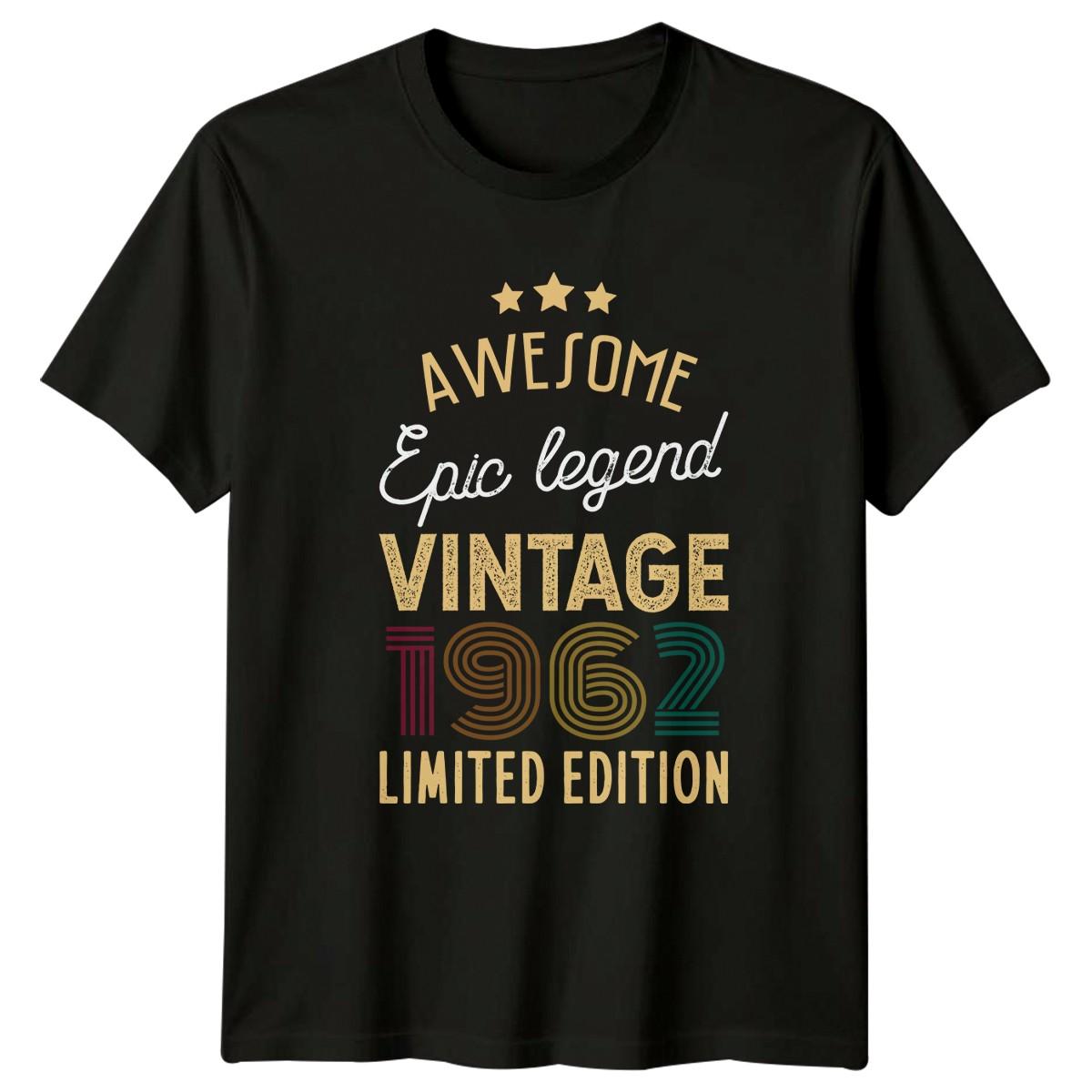 Awesome Epic Legend Vintage 1962 T-Shirt Birth Year Birthday 64th Birthday XXXXL