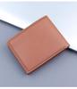 Men's Leather All-in-One Folding Card Holder Wallet with Large Capacity