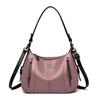 Genuine Brand Top Quality PU Leather Bags for Women Designer Top-Handle Bags Ladies Casual Tote Shoulder Crossbody Bag 2 Layers