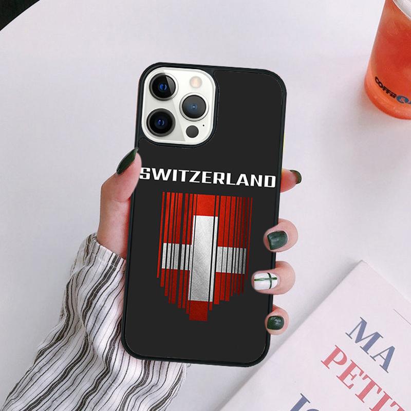 Switzerland Swiss Flag Phone Case For iPhone 17 Air 16 15 14 13 12 11 Pro Max Plus Max Cover Shell coque