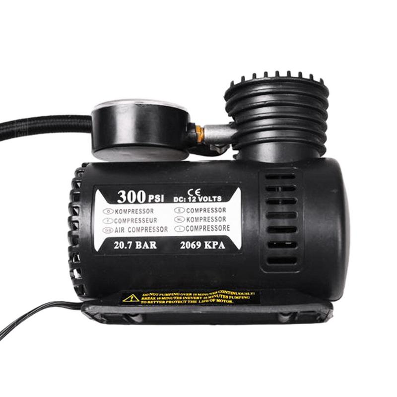 Aufblasbare Luftpumpe Mini 300PSI Auto-Luftpumpe und Reifenfüller mit automatischer Ablesung 12V Automatische Ablesung Luftkompressorpumpe