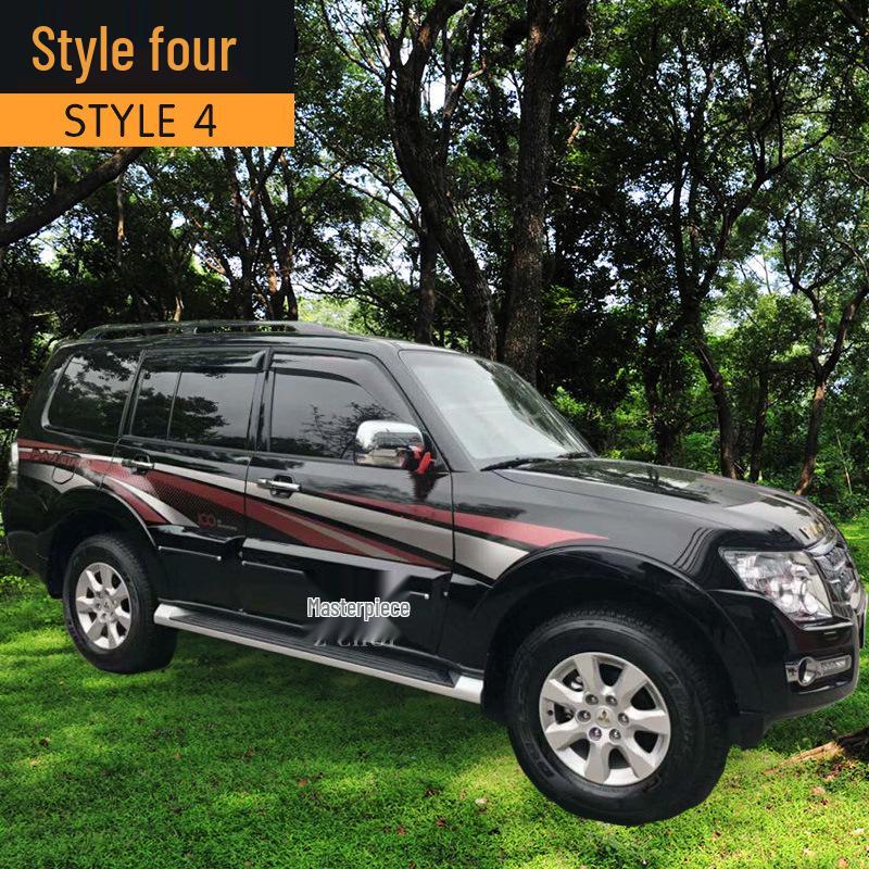 Mitsubishi Pajero V97/V93/V73/V77 Body Stripes: Exterior Pinstripe Sticker Decoration