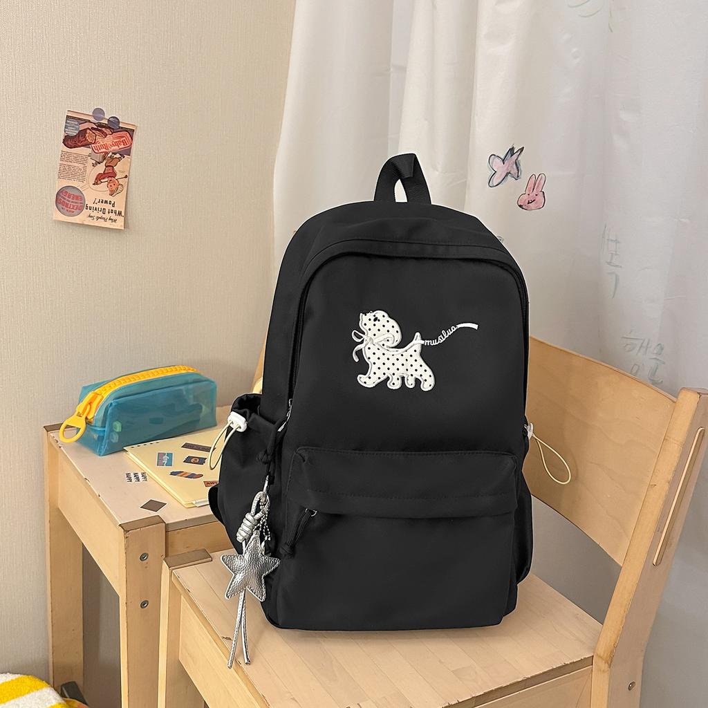 Schoolbag Japanese cartoon puppy backpack female fresh multi-color college style student schoolbag lightweight large-capacity computer backpack