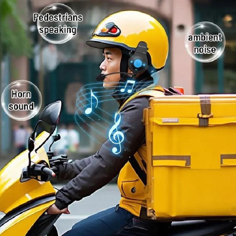 ABS Noise Cancelling Shock Resistant Lightweight IP67 Dustproof Bike Helmet Communication System Wireless Connectivity