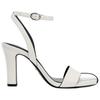 Zara Pu Open Toe Vintage Design Leather High Heel Sandals Women Sandals White 1329510001