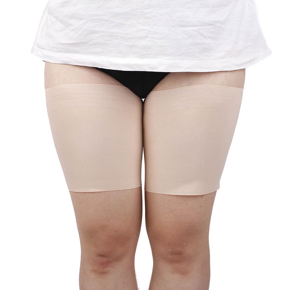 

Elastic Silicone Non-slip Thigh Sleeves: Anti-friction, Solid Color, Plus Size, Gel Grip Leg Bands A: 42-50 cm