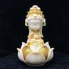 Umora Miniatur Kannon Bodhisattva Figur, Dekorative Statue zum Schutz vor dem Bösen, Feng Shui, Glück und Gebet, Kokosnussfrucht Kannon,