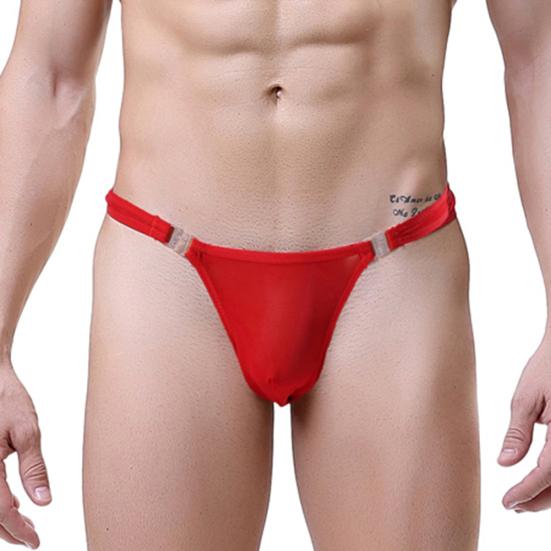 Honeymoon Durchsichtige Herren G-String Unterwäsche Solide Sexy Slips Tangas T-back