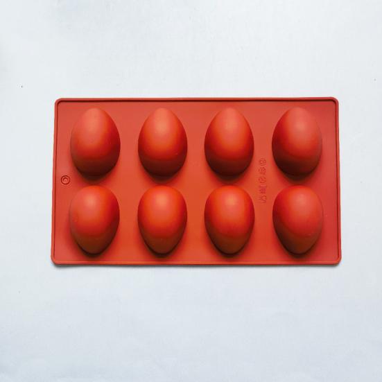 Easter Egg Silicone Mold for Baking 8 Cavity Non-Stick Chocolate Mold Freezer Oven