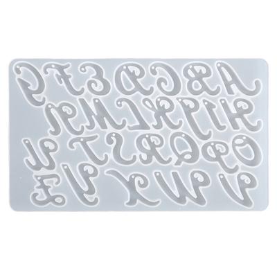 Breloc din rășină, matrițe cu litere, cu gaură, picătură, lipici, alfabet, cuvânt englezesc, pandantiv