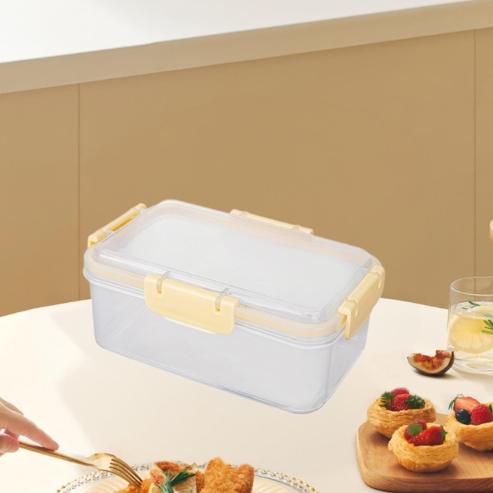 Контейнер для хранения продуктов Ланч Герметичный Легко моющийся Многоразовый Запечатывающий Фруктовый бокс S