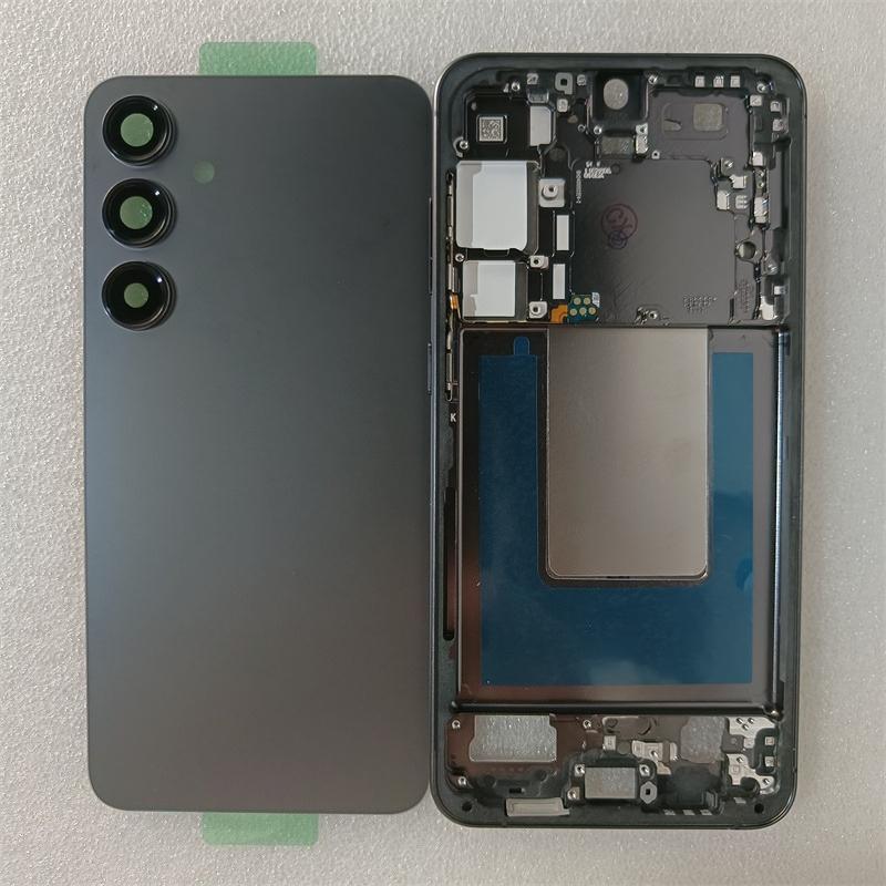 For Samsung Galaxy S24 Plus S24+ S926 Full Housing Case Middle Frame +Battery Back Cover Rear With Camera Lens Repair Parts