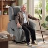 Electric Recliner Chair, Massage and Heating, Footrest, Reclining Backrest, Remote, Side Pocket