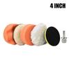 6/8/11/12Pcs Car Buffing Polishing Pad Kit With Various Grit Sponge Pads And Drill Adapter Perfect For Car Detailing Waxing