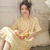 Summer New Pajamas Women's Pure Cotton Cotton Yarn Sweet Girl Summer Thin Can Wear Printed Home Nightdress 10