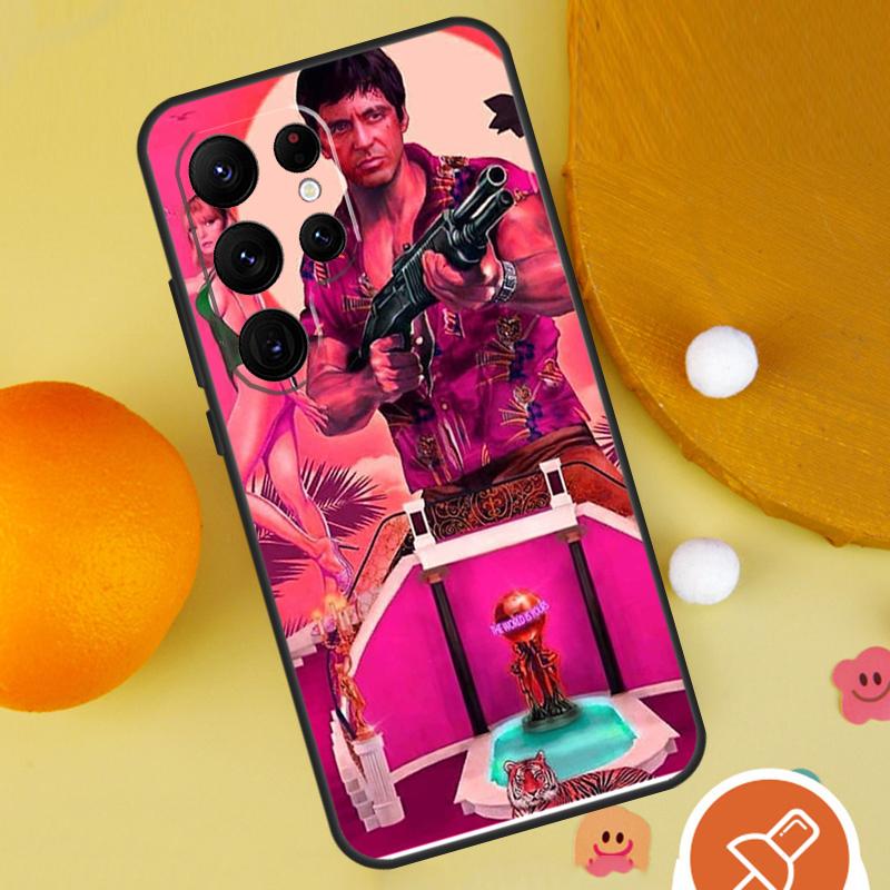 Scarface Tony Montana Phone Case For Samsung Galaxy S25 Ultra S24 S23 S22 Ultra S9 S10 S20 Plus S21 FE Funda Cover