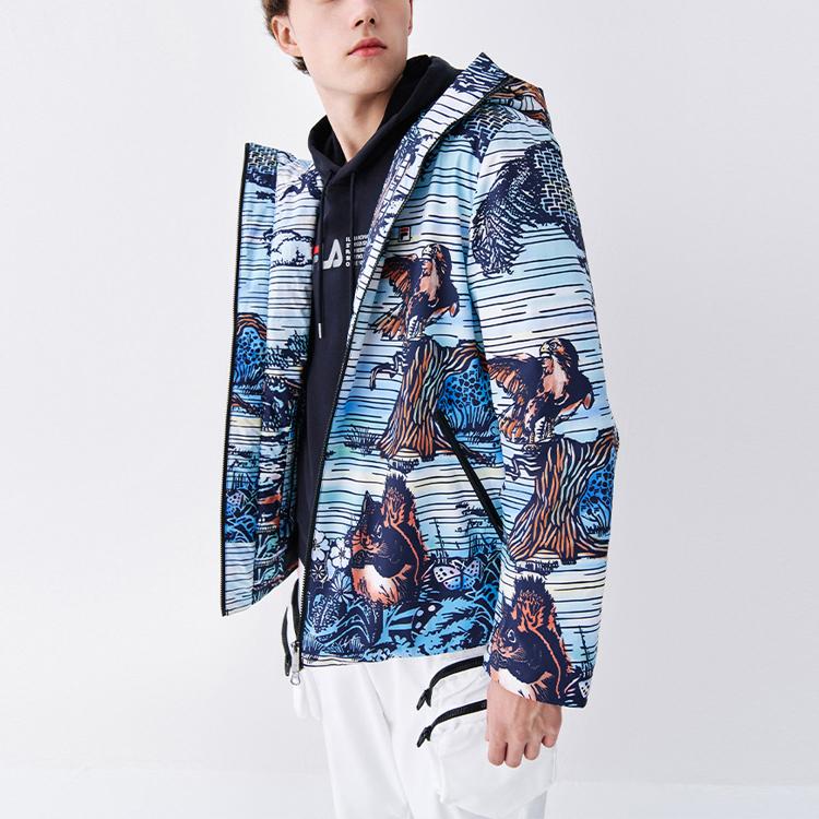 New FILA Down Jackets Men's Forget Me Not Blue F11M048912F-LB