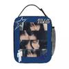 Singer B-Billie-Girl E-eilish Insulated Lunch Bags Large Meal Container Thermal Bag Lunch Box Tote Beach Outdoor Men Women
