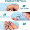 Metal Swivel Snap Hooks and Key Rings Small Lobster Claw Keychains Clasps and Key Chain Ring for Keychain Clip Art Craft