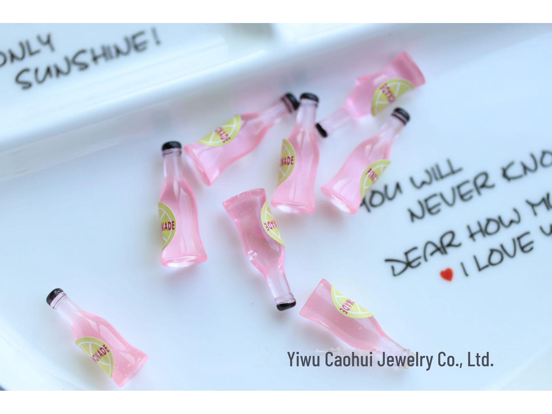 

Миниатюрная бутылка для вина из смолы для самостоятельного изготовления украшений и декора чехлов для телефонов зелёный