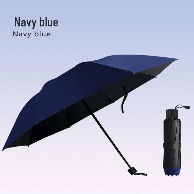 Ins Style Black Glue UV Protection Dual-Use Umbrella