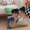 KDrama Fans Gift of Casual DDynamite Kiss Cushion Cover Linen Pillow Case Soft Breathable Protective Couch Room Decoration