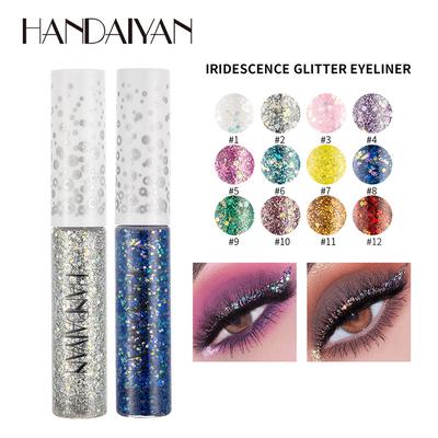 Maquiagem para Performance de Palco HANDAIYAN Brilho dos Sonhos Lantejoulas Sombra para Olhos Fantasia Delineador