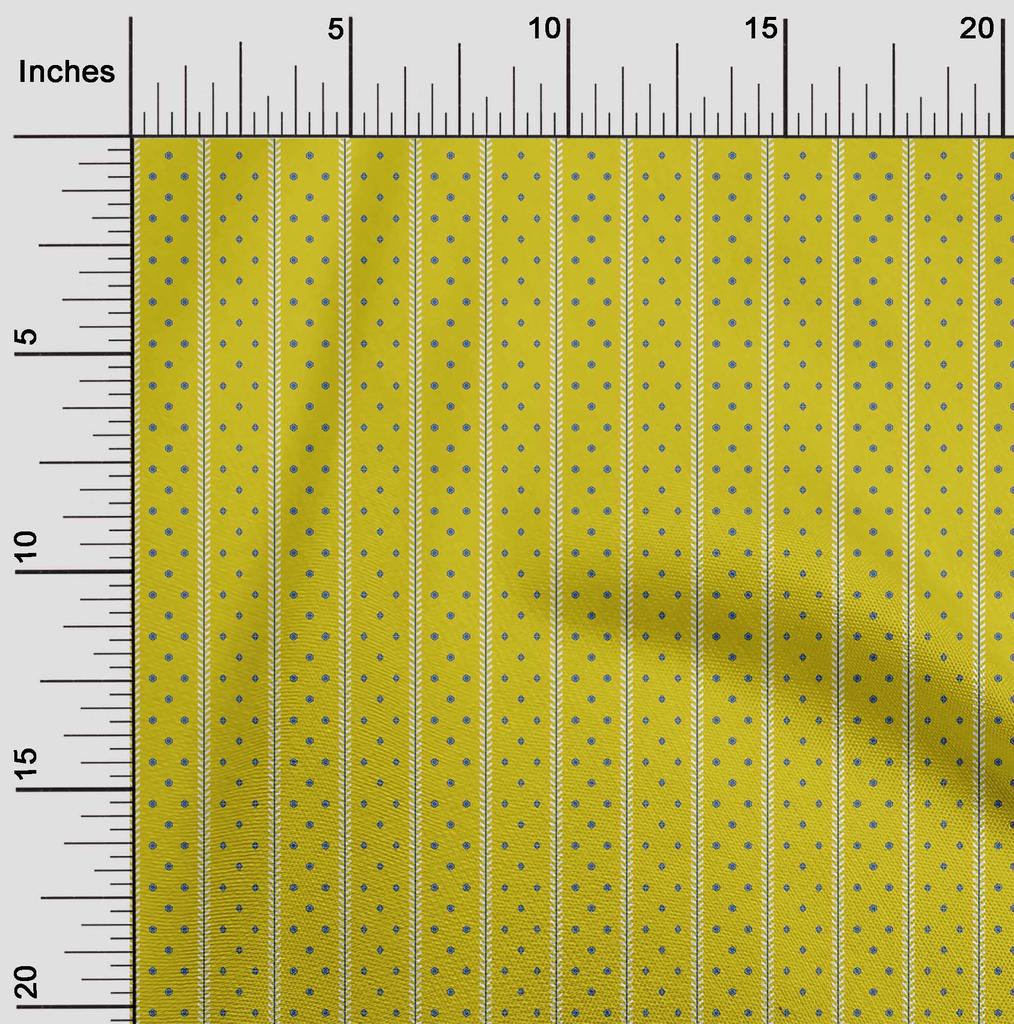 oneOone Cotton Flex Fabric Stripe|Hexagon & Triangle Geometric Printed Fabric 1 Yard 40 Inches