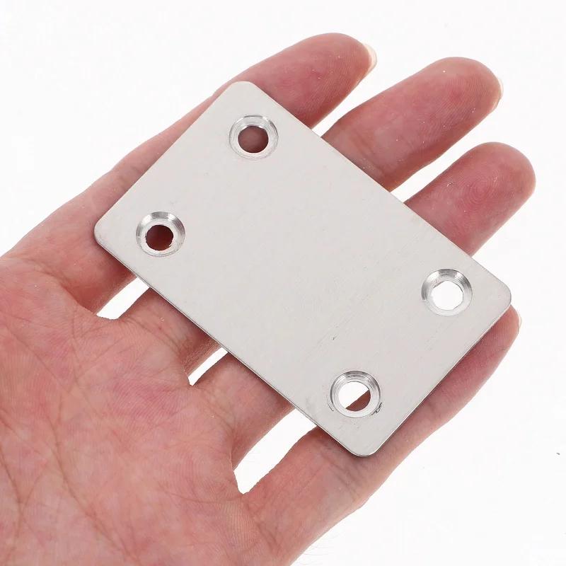 10 Stück Edelstahl Winkelcode Befestigungswinkel Eisenplatte für Möbel Schnellverbinder