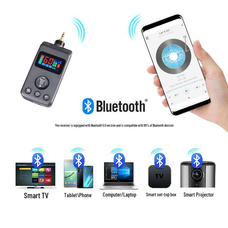 Bluetooth Wireless Microphone with Reverb: Universal DSP Anti-Feedback Mic for KTV Singing and Home Entertainment