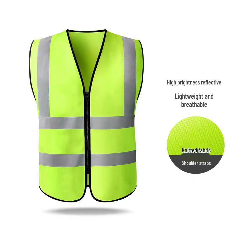 Multi-Pocket Reflective Vest for Drivers, Sanitation, Traffic, Cycling & Construction