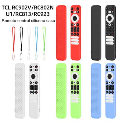 Silicone Remote Case Anti-Slip Protective Controller Sleeve 360 Degree Protection Shockproof Remote Control Case for TCL RC902V/802NU1