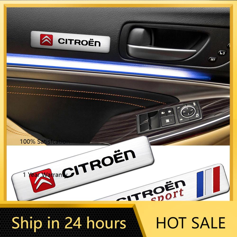 2026 Hot Car Sticker Car Styling 3D Aluminum Emblem Car Decoration Body Sticker Decals For Citroen C1 C2 C3 C4 Grand Picasso C4L