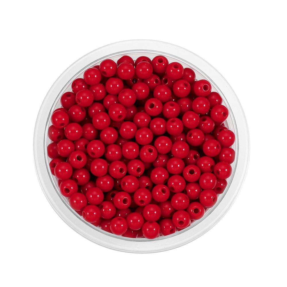 Colorful 6mm Acrylic Rice Spacer Beads for DIY Jewelry and Clothing