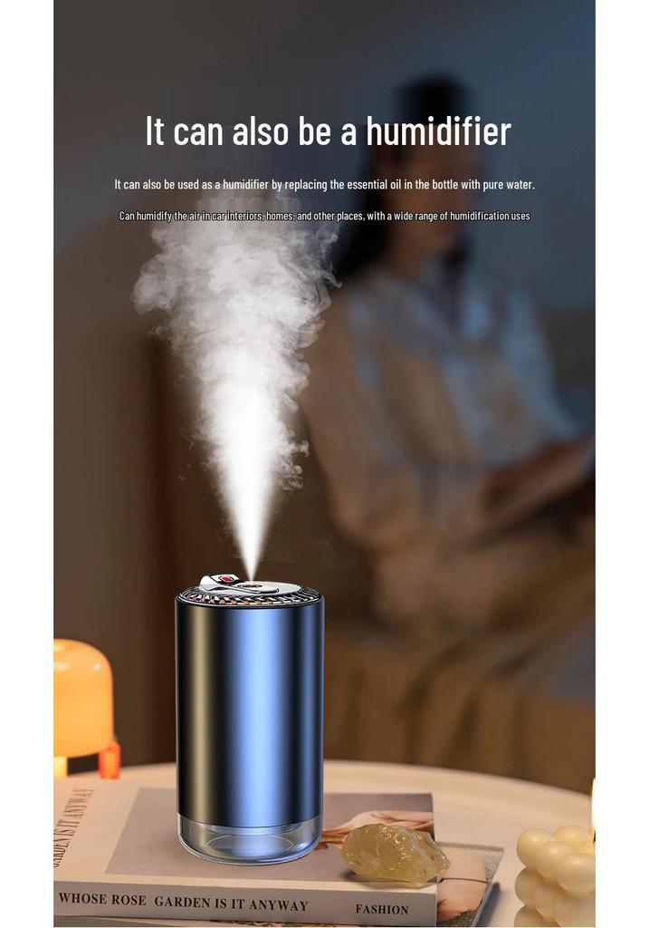Starry Sky Car Air Vent Perfume Diffuser: Smart Automatic Aroma Sprayer with Long-lasting Fragrance and Ambient Ceiling Light Effect.