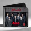 Carteira Bi-fold Kpop BTS, Porta-cartões com Estampa de Foto do Grupo Bangtan Boys, Porta-moedas Curto, Carteira de Moda para Fãs ARMY Adolescentes Homens Mulheres