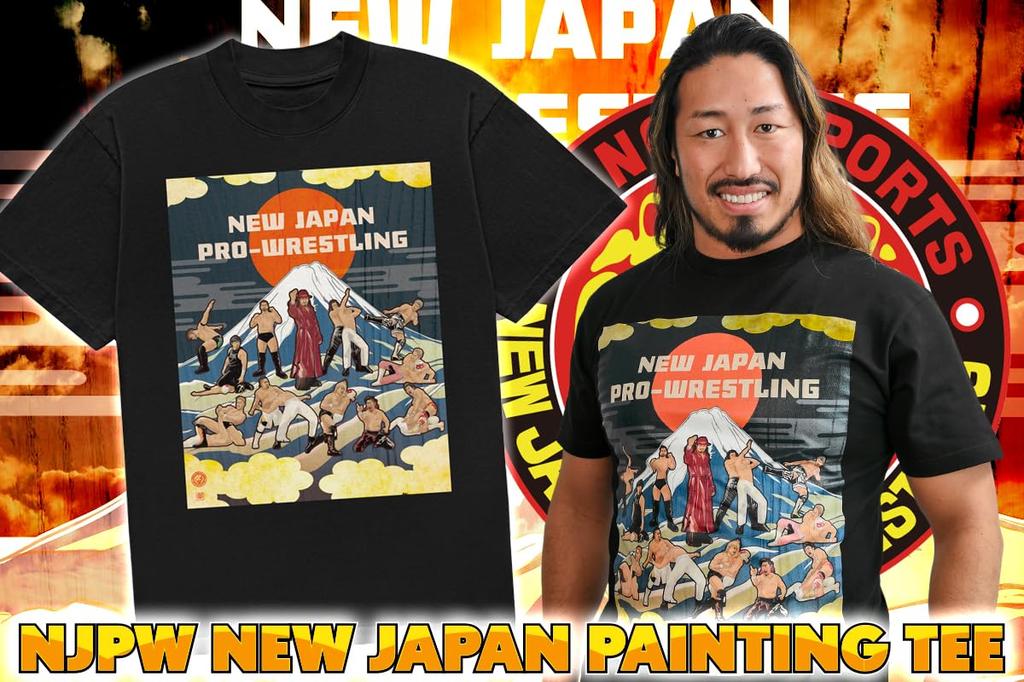 New Japan NEW JAPAN PAINTING Sun and Size 7184104991 Pro-Wrestling T-shirt, Mt. Fuji, S,